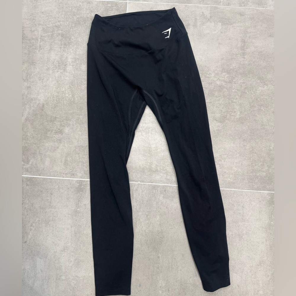 Gymshark Black Kids Leggings with Small Logo